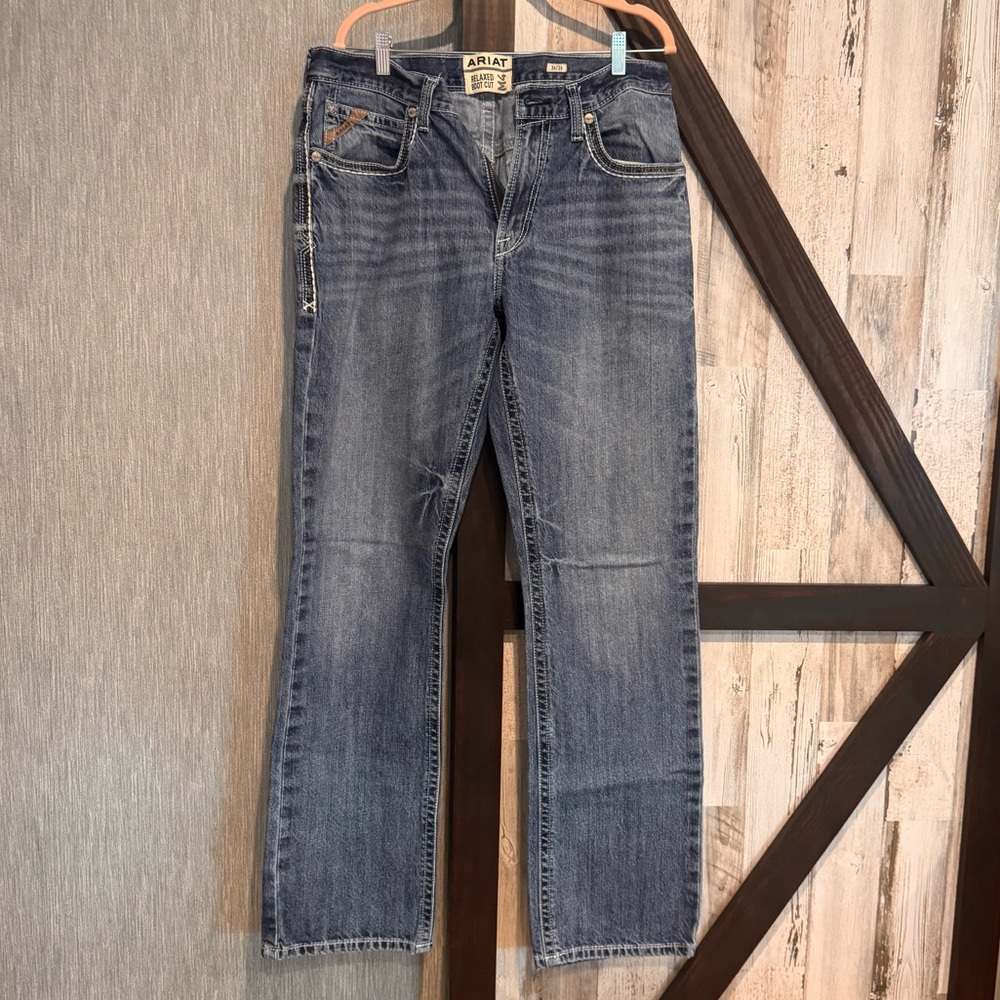 Ariat Relaxed Boot Cut Blue Jeans 34x36